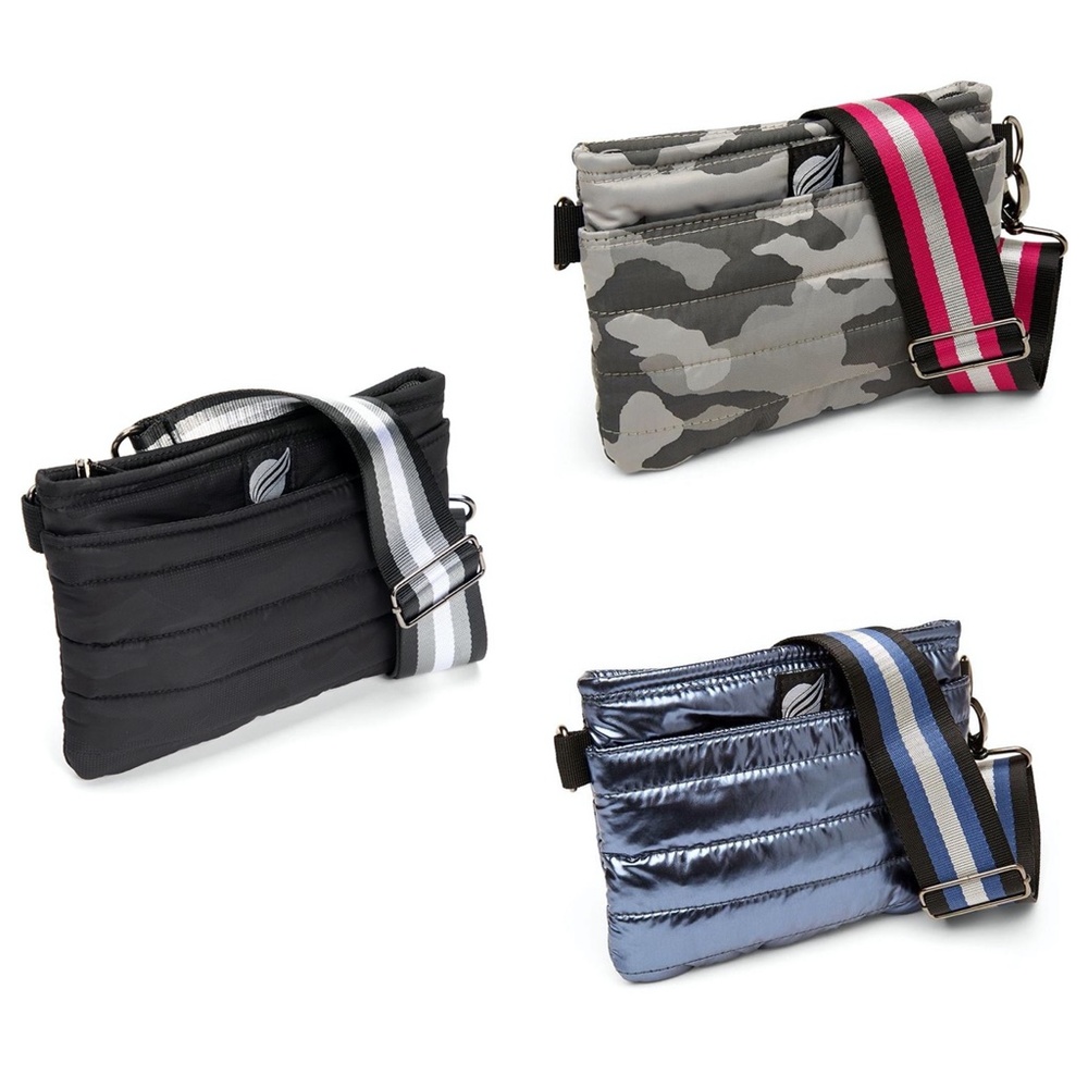 THINK ROYLN Bum Bag Crossbody belt bag.  metallic blue